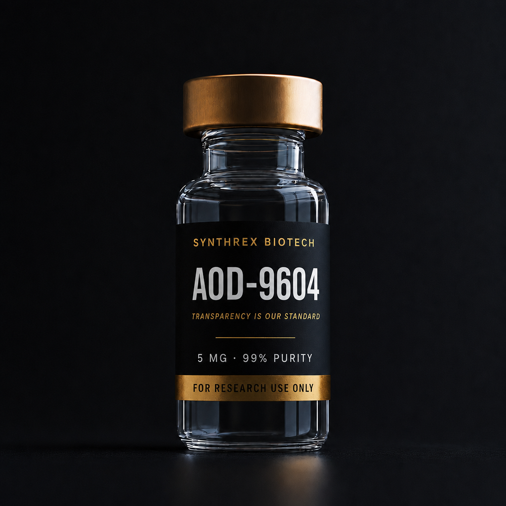 AOD-9604 research vial — laboratory use only