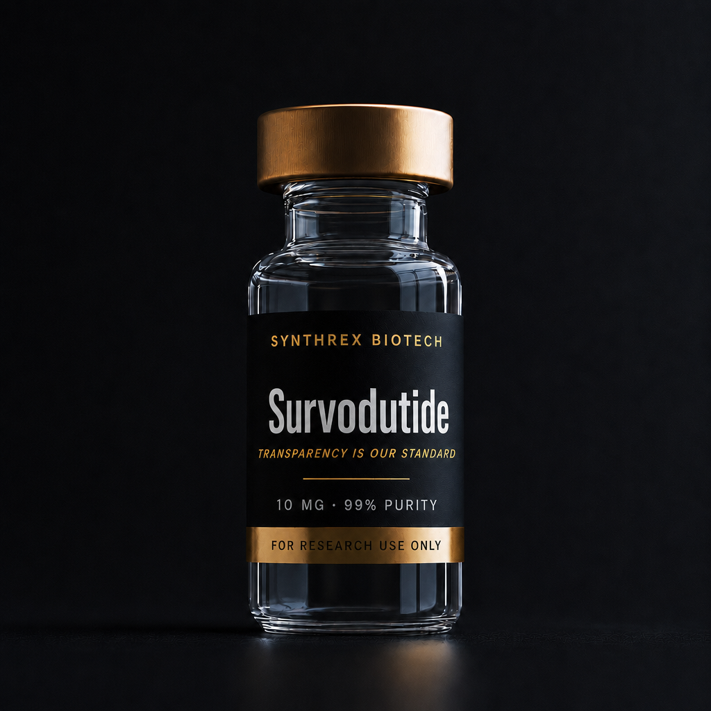 SURVO research vial — laboratory use only